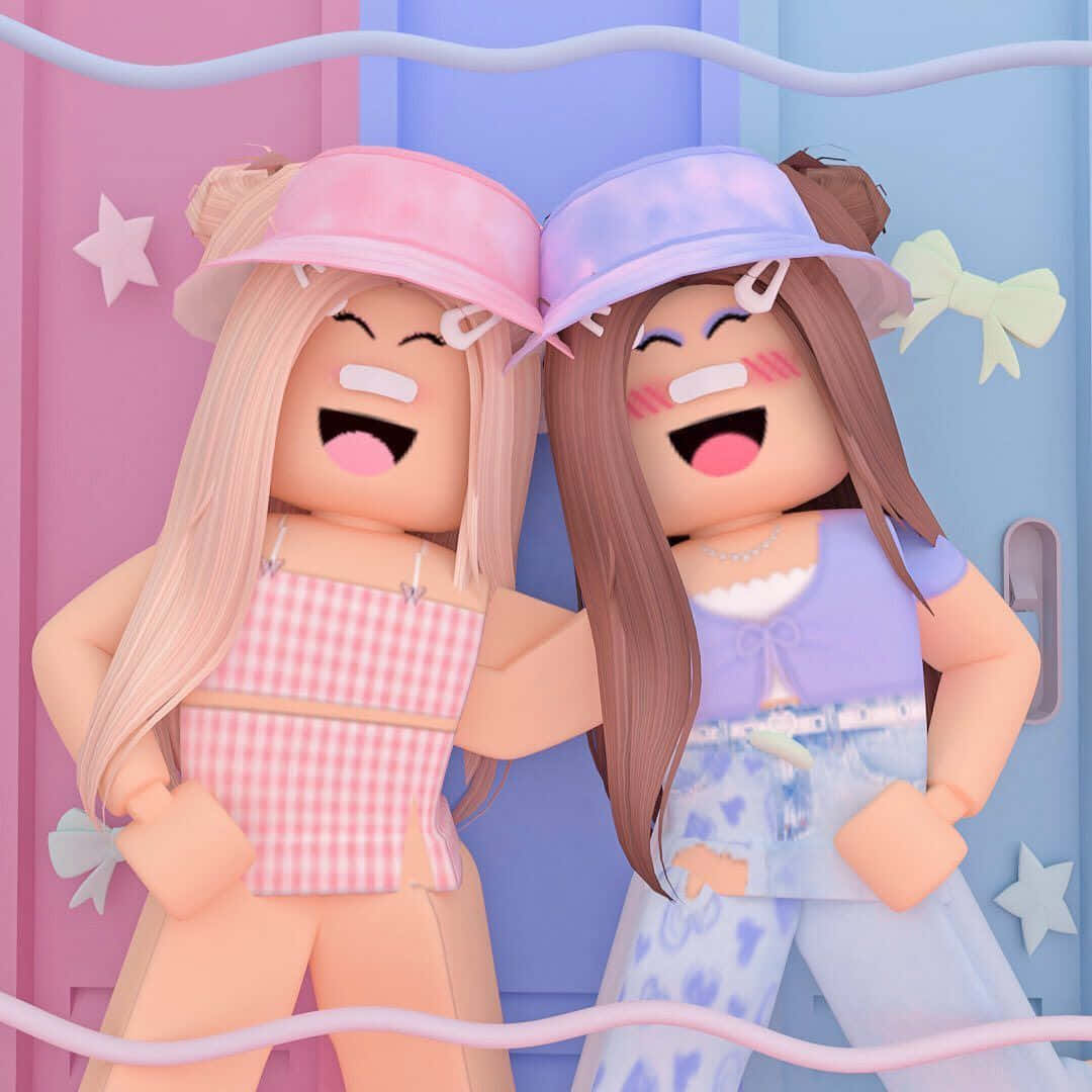 "Make new friends, but keep the old - Playing Roblox BFF together!"