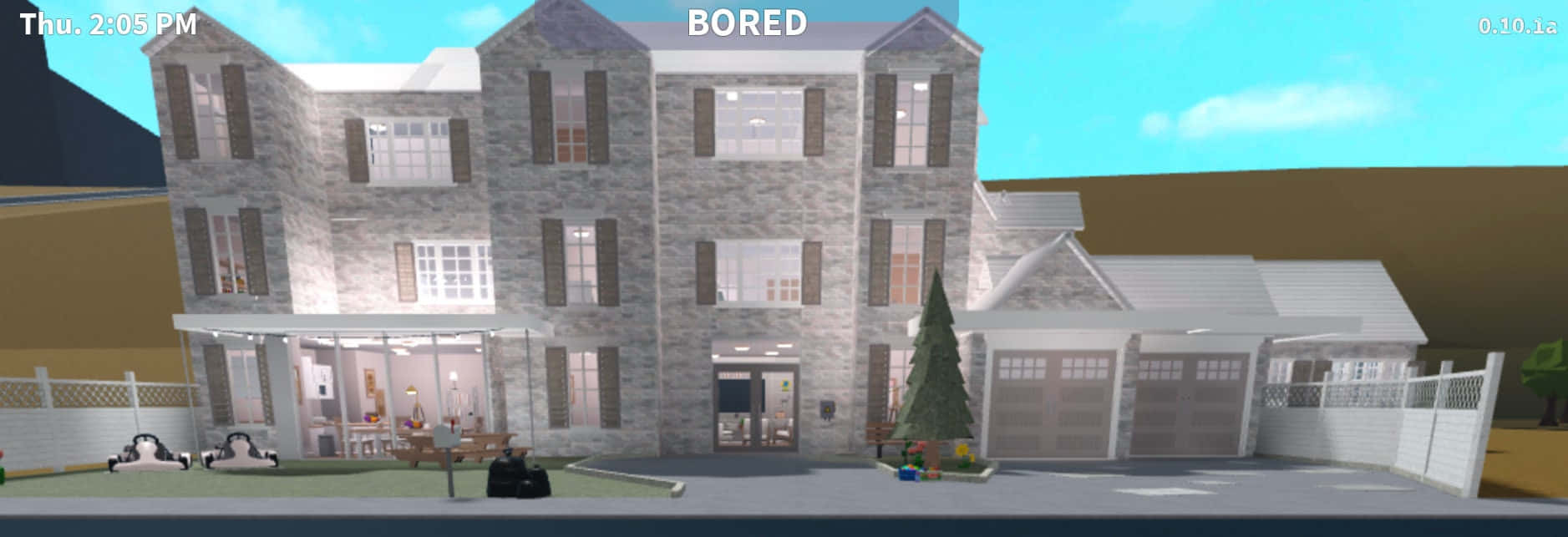 Customize and build your own dream home in Roblox Bloxburg Wallpaper