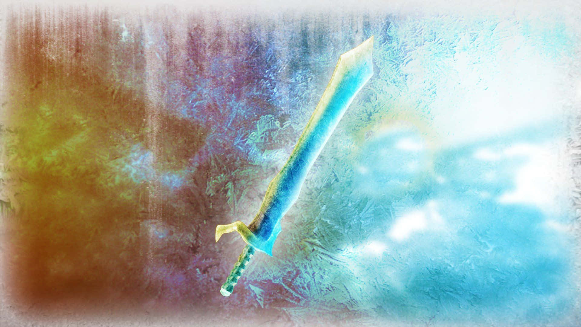 Roblox Blue Ice Sword Weapon Wallpaper