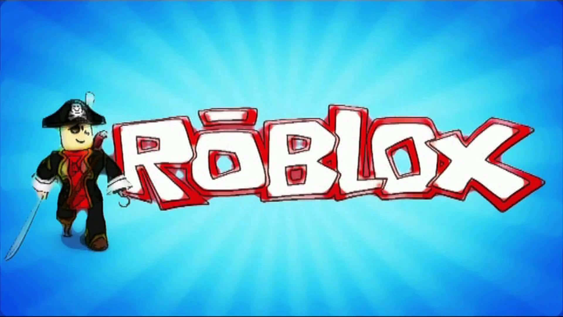 Pósterde Logo Azul De Pirate Roblox. Fondo de pantalla