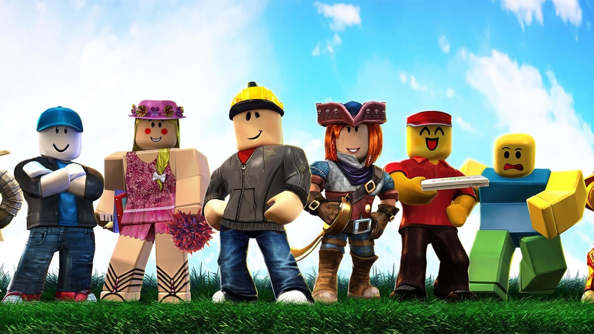 Download A Roblox Boy Ready for Adventure Wallpaper