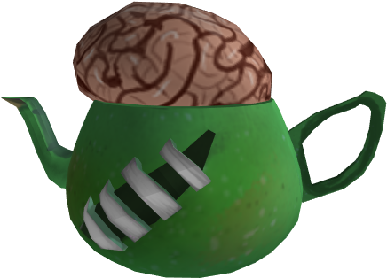 Roblox Brain Teapot Hat PNG