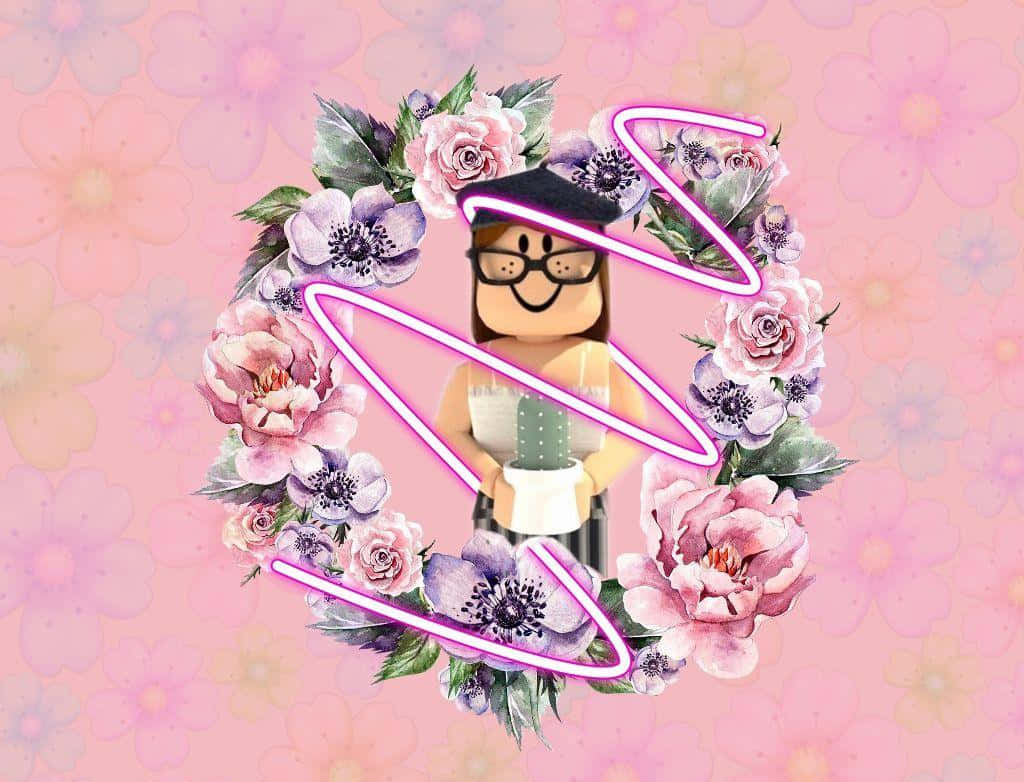 Floral Girl Roblox Character Wallpaper