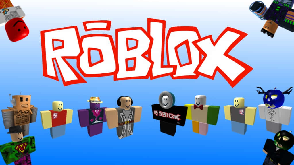 Roblox - A Group Of People In Different Poses Wallpaper