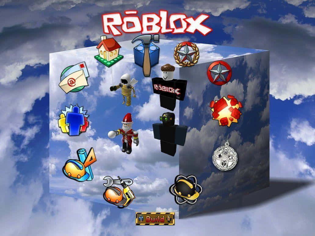 Skab din egen Roblox-karakter for at deltage i et virtuelt verden fyldt med sjov og eventyr. Wallpaper