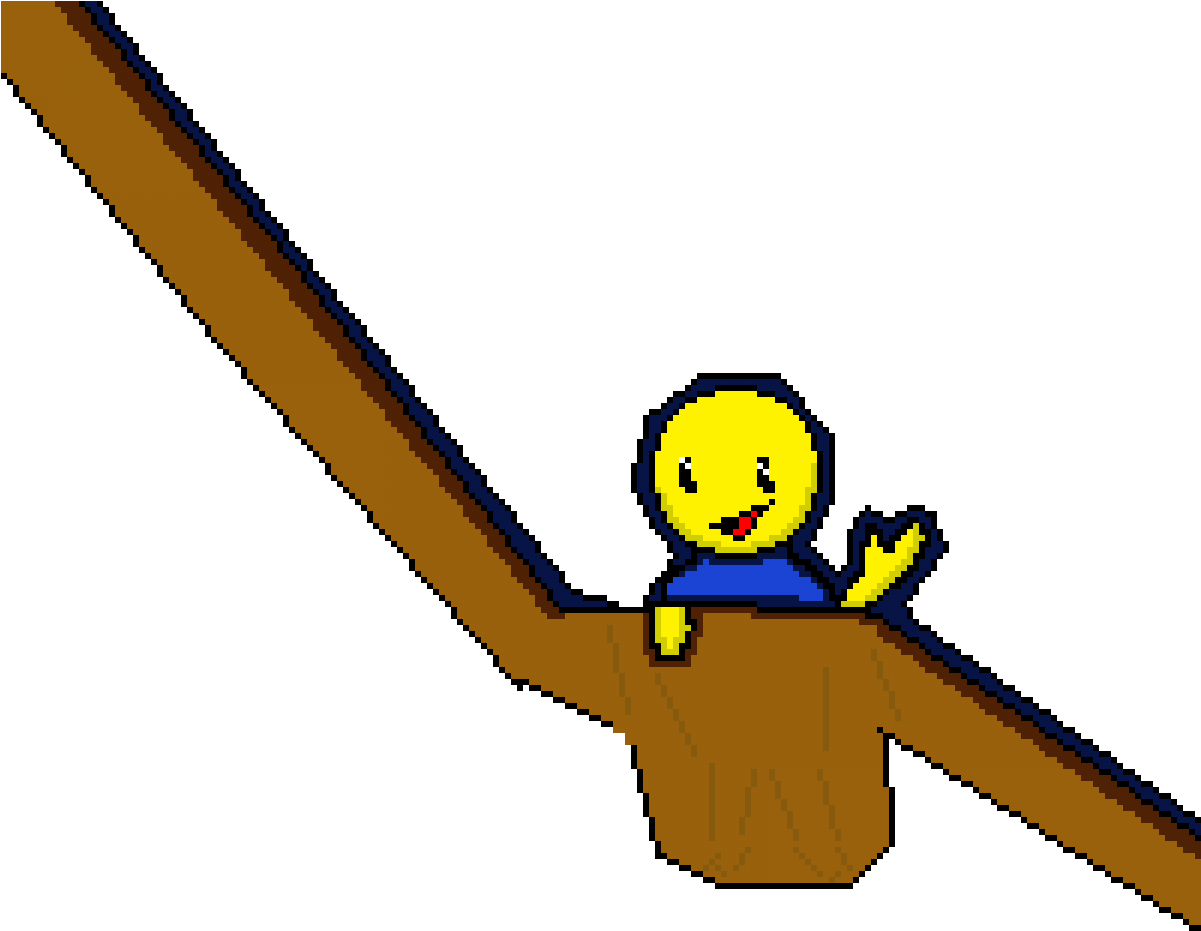 Roblox_ Character_ Sliding_ Down_ Ramp PNG