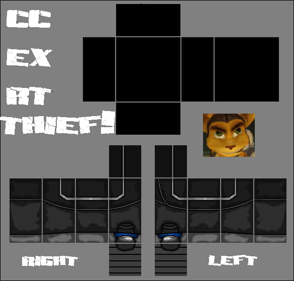 Roblox_ Character_ Template_ Thief PNG