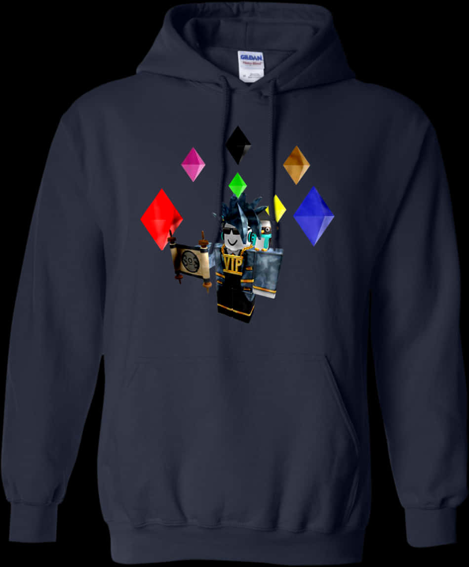 Roblox Character V I P Hoodie Design PNG