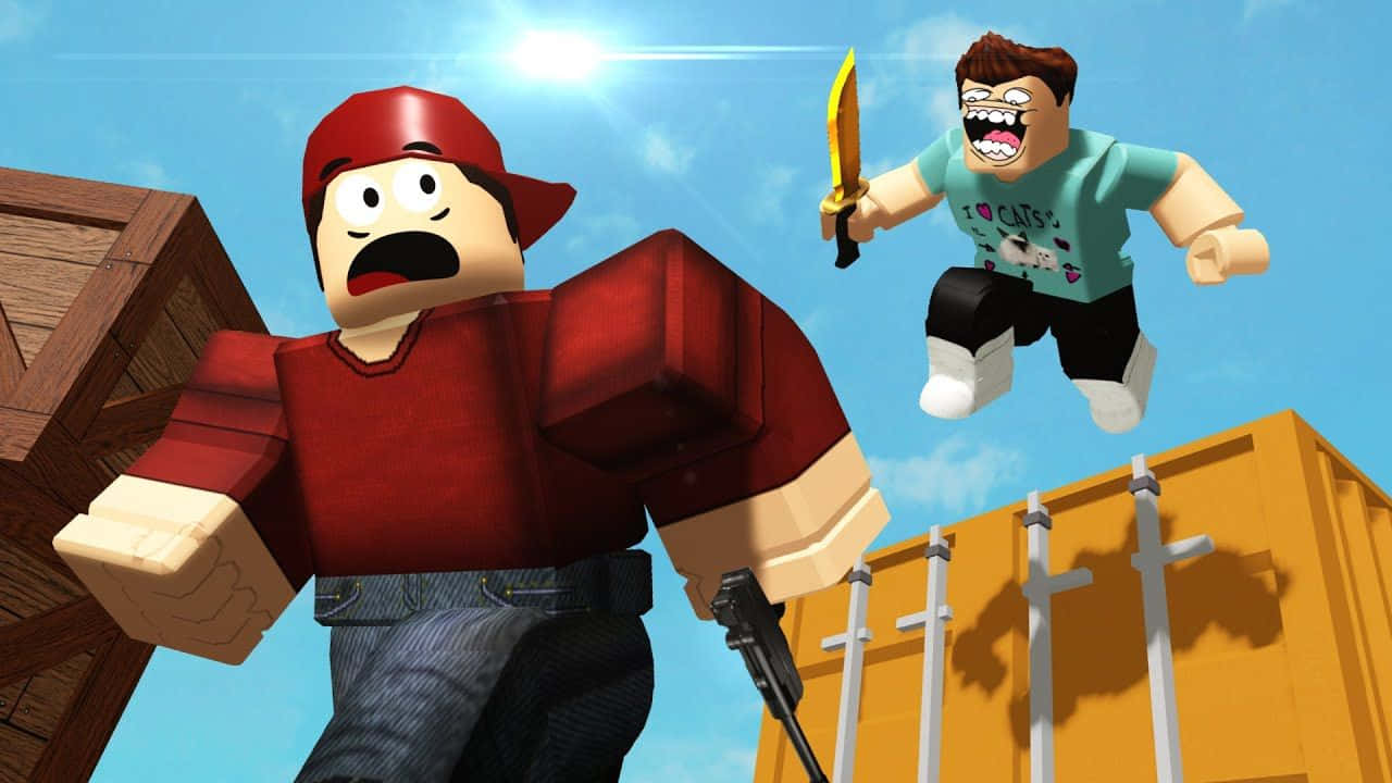 Roblox Characters In Red Background HD Games Wallpapers, HD Wallpapers