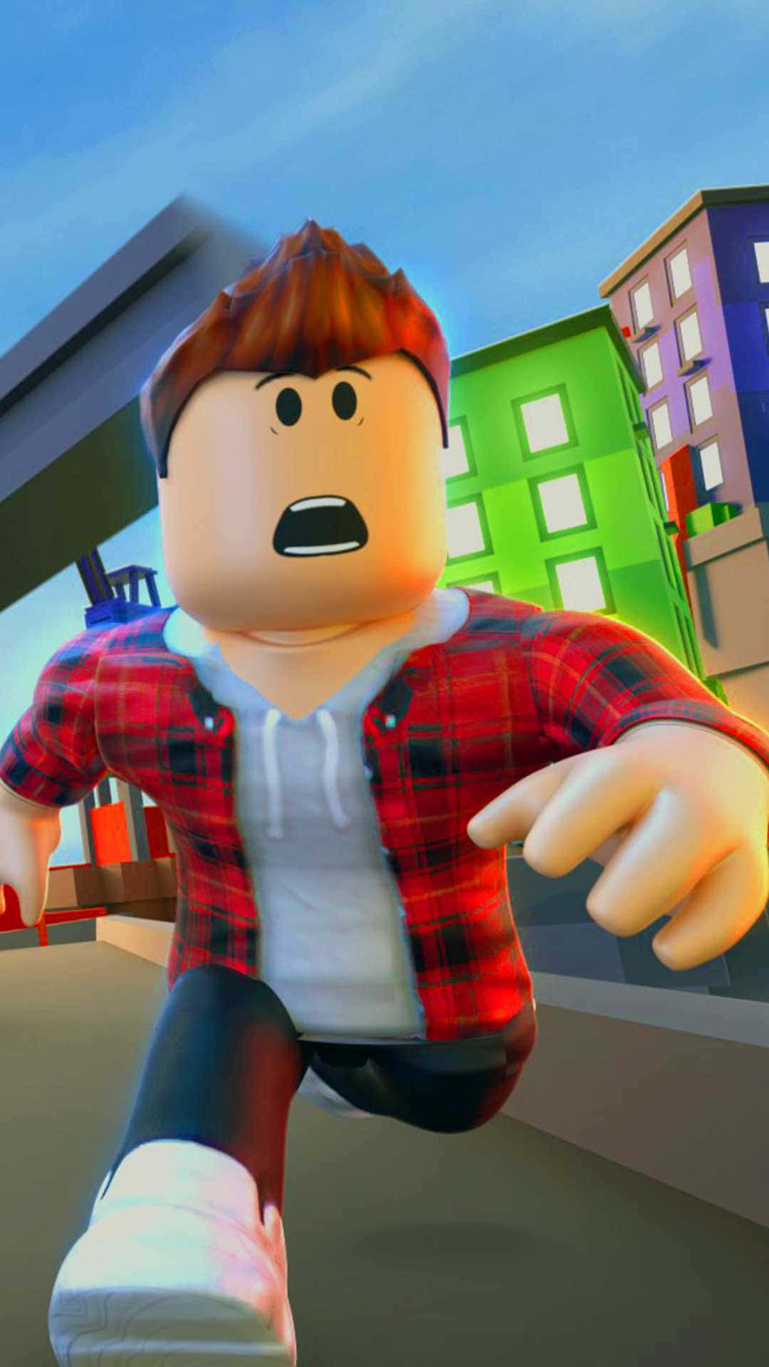 Explore the Exciting World of Roblox with Our Characters Wallpaper