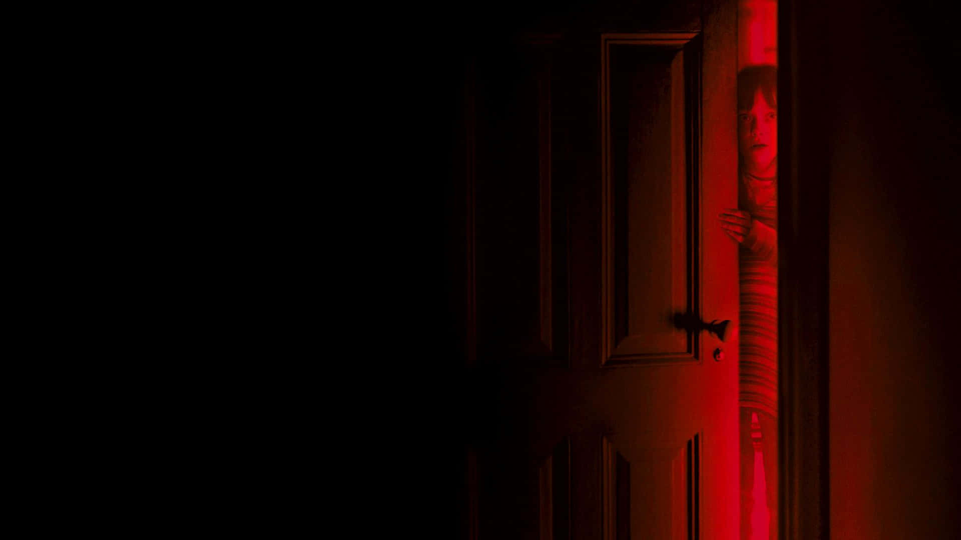 Roblox Doors Red Lit Hallway Wallpaper