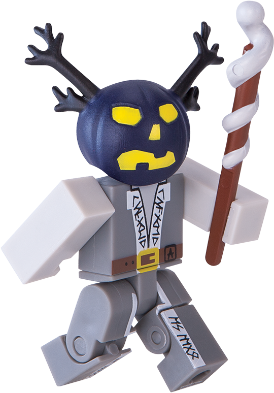 Roblox Figure With Staff And Antlers PNG