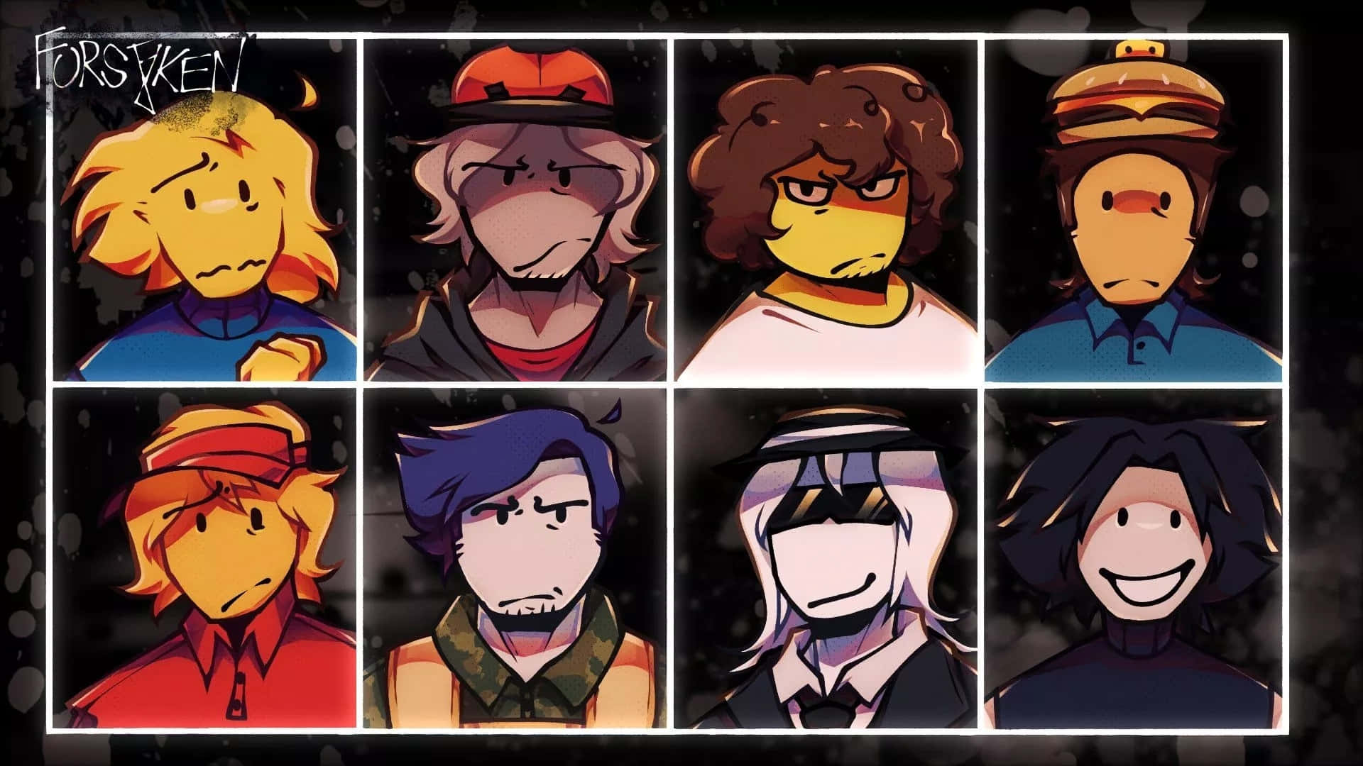 Roblox Forsaken Character Lineup Wallpaper