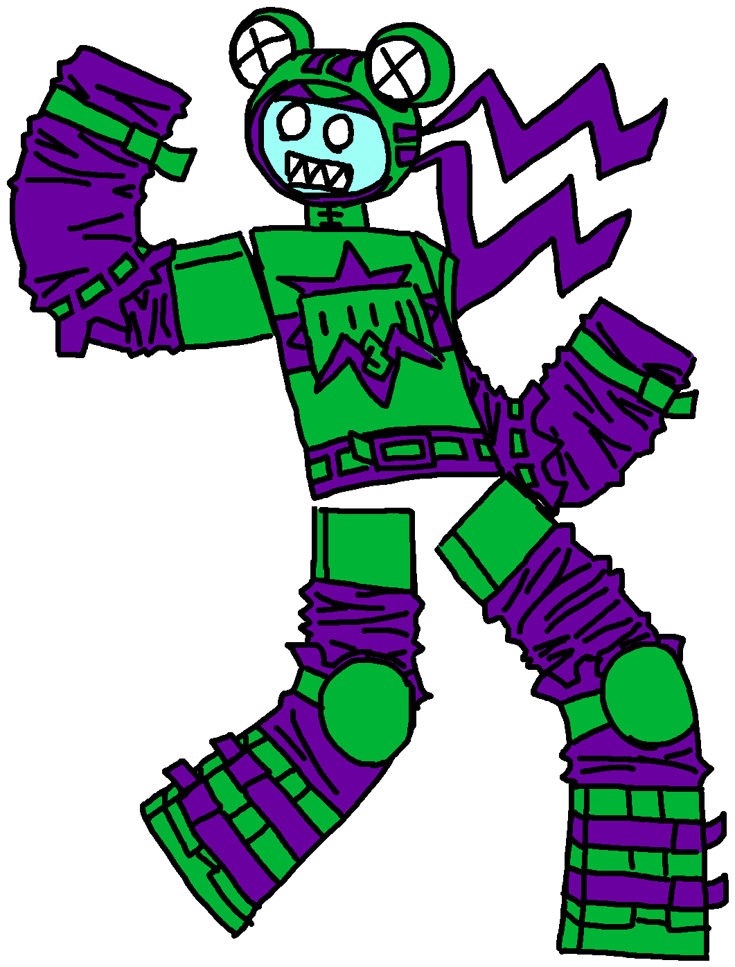 Roblox Green Zombie Drawing PNG