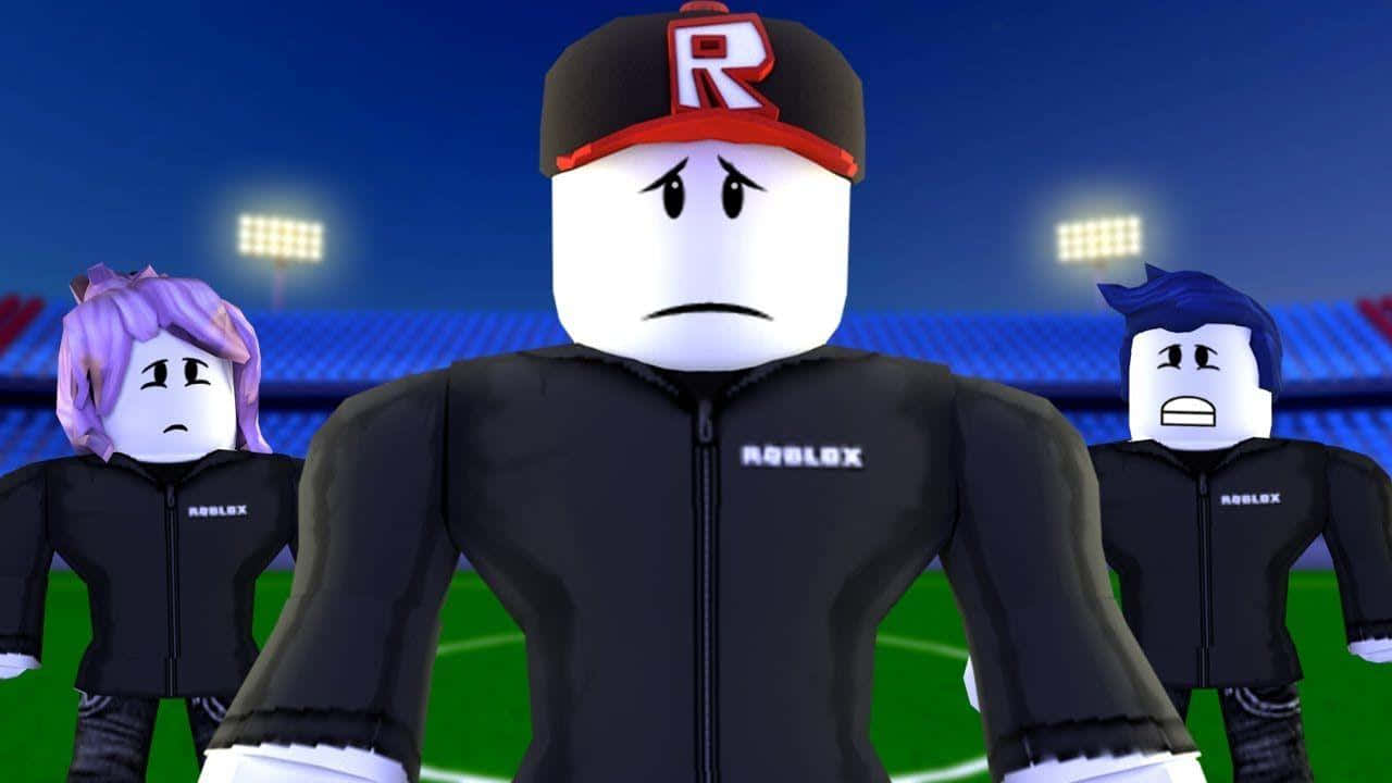 Roblox Guest Avatar In Action Wallpaper
