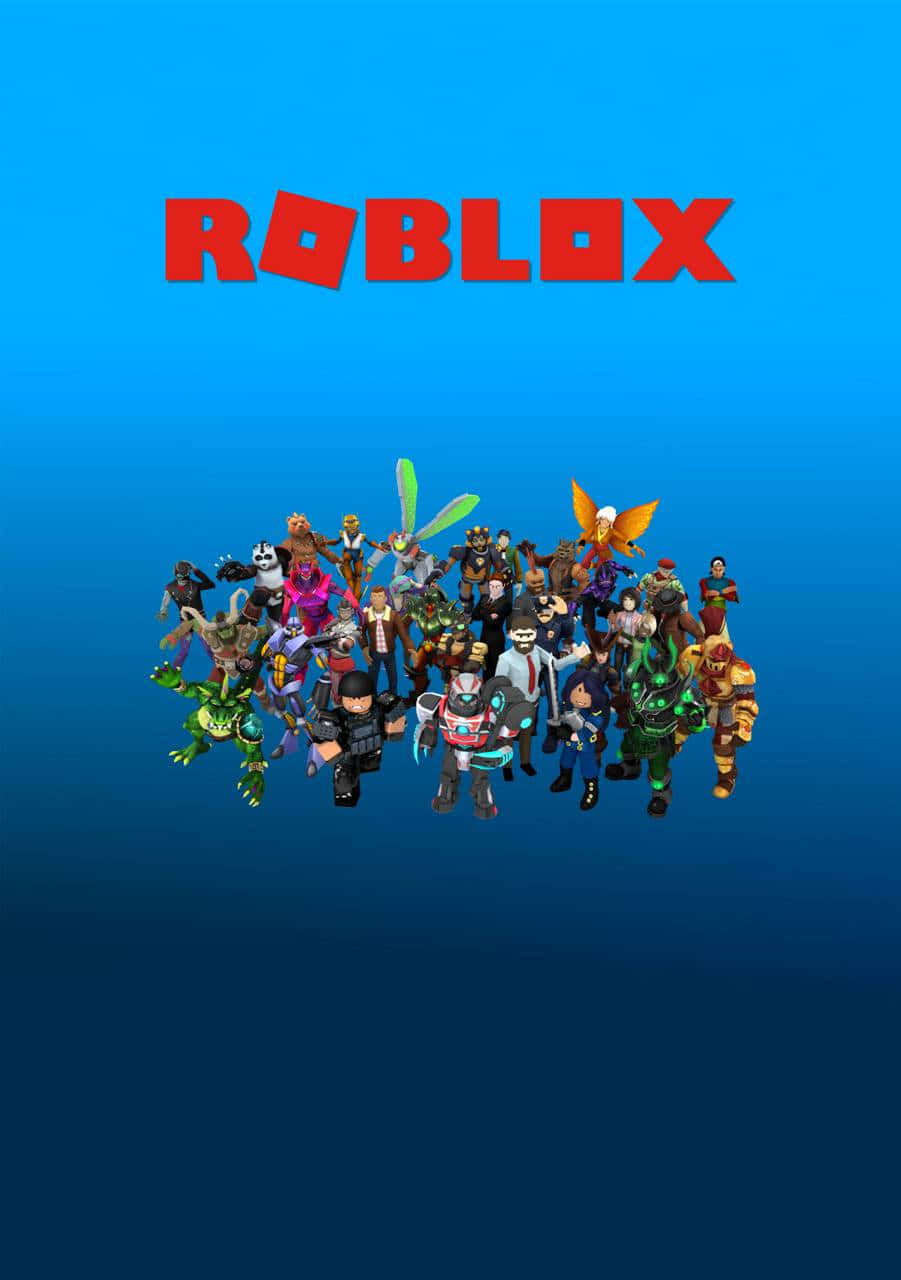 Roblox Iphone Blue Characters Iconic Wallpaper