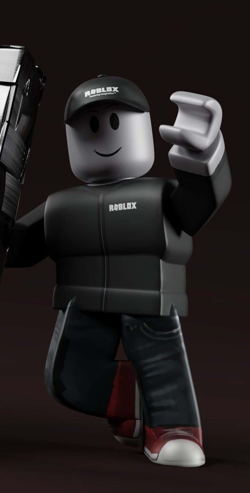 Black Outfit Guy Roblox Iphone Wallpaper