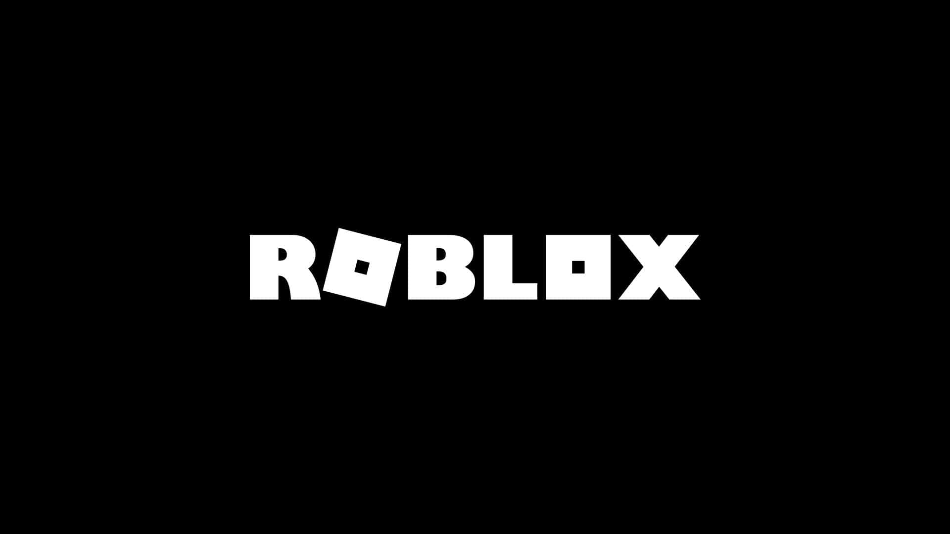 White Roblox Logo Wallpaper