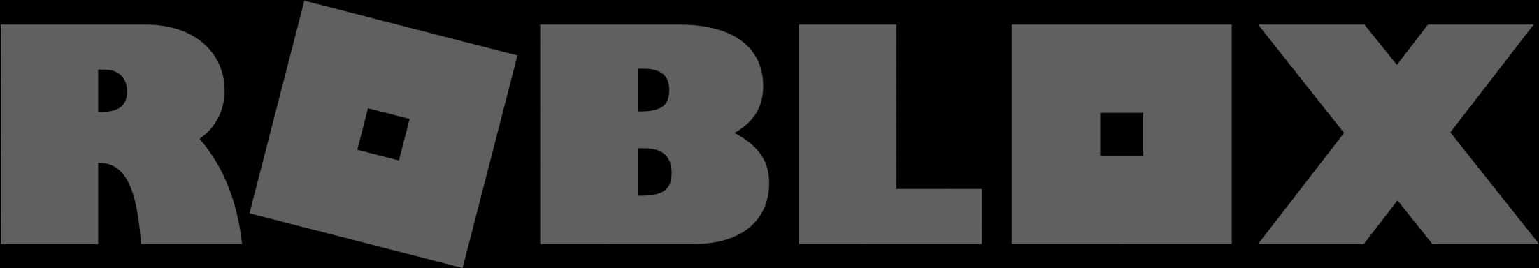 Roblox Logo Blackand White PNG
