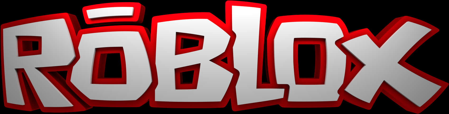 Roblox Logo Redand White PNG