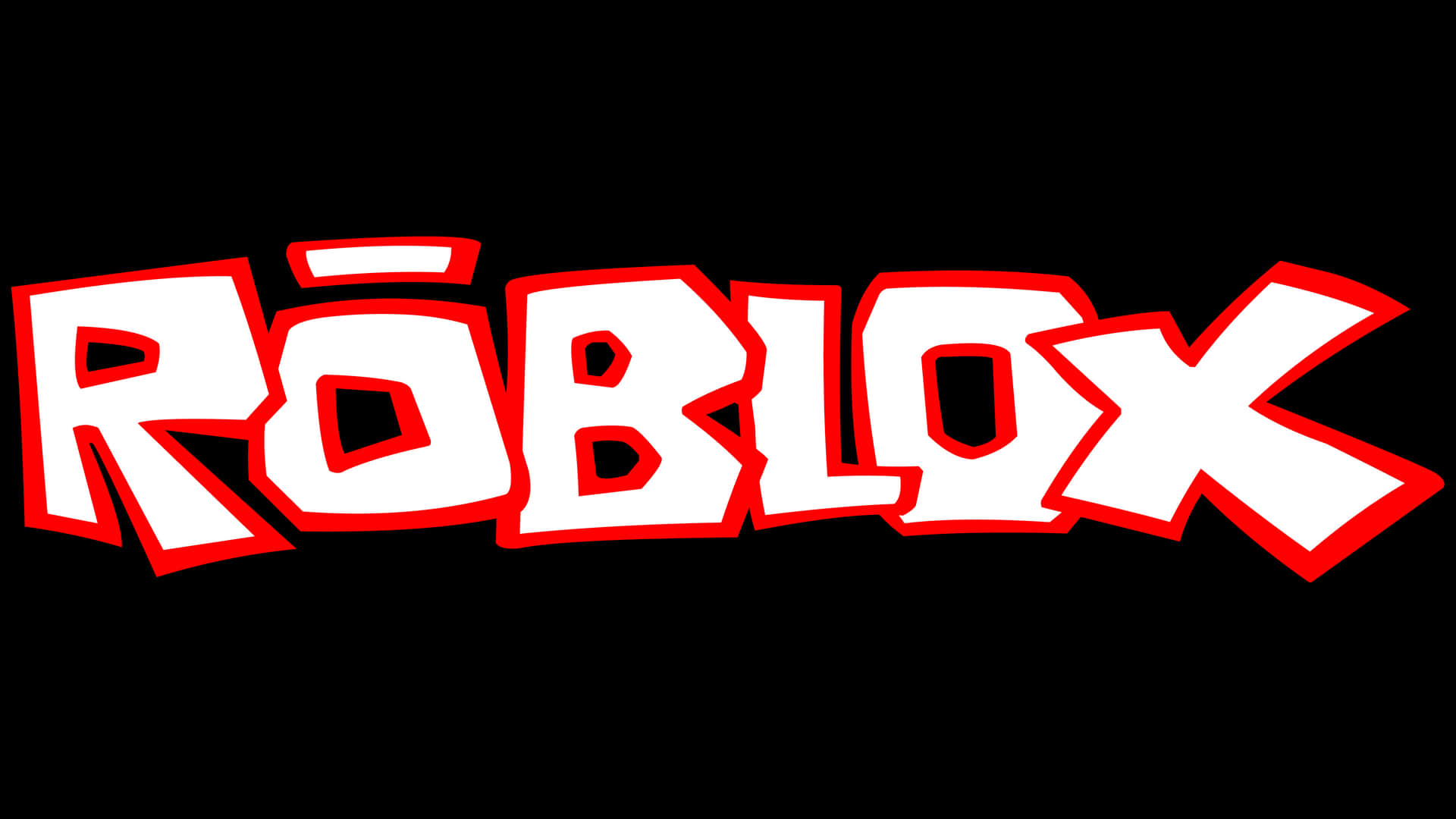Download White Roblox Logo On Red Wallpaper