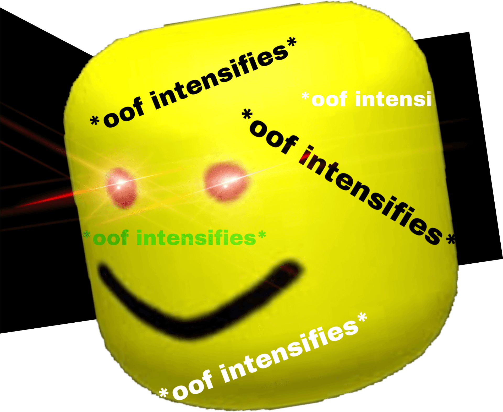 Roblox Oof Intensifies Meme PNG