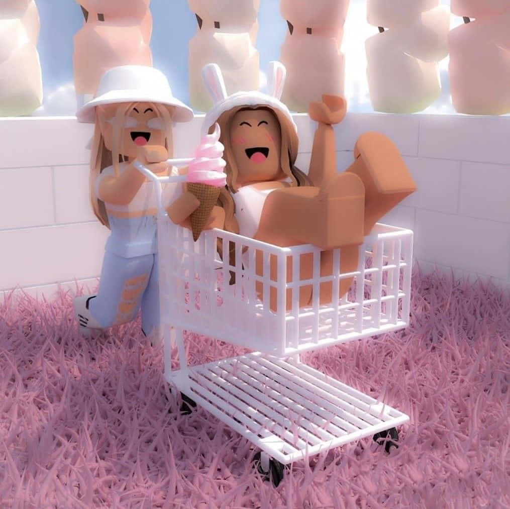 Dance the day away with Roblox Pink Wallpaper