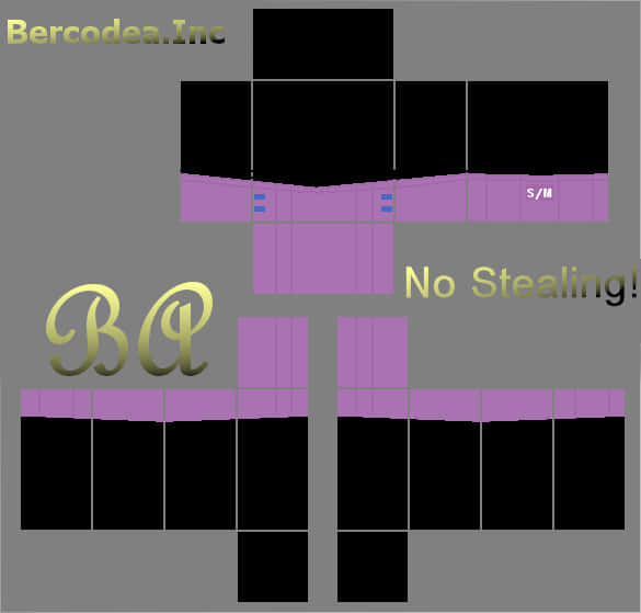 Roblox Purple Outfit Template PNG