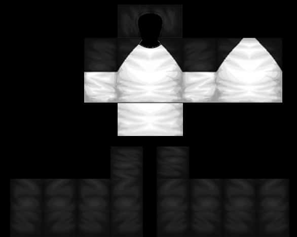 Roblox Shirt Template Blackand White PNG