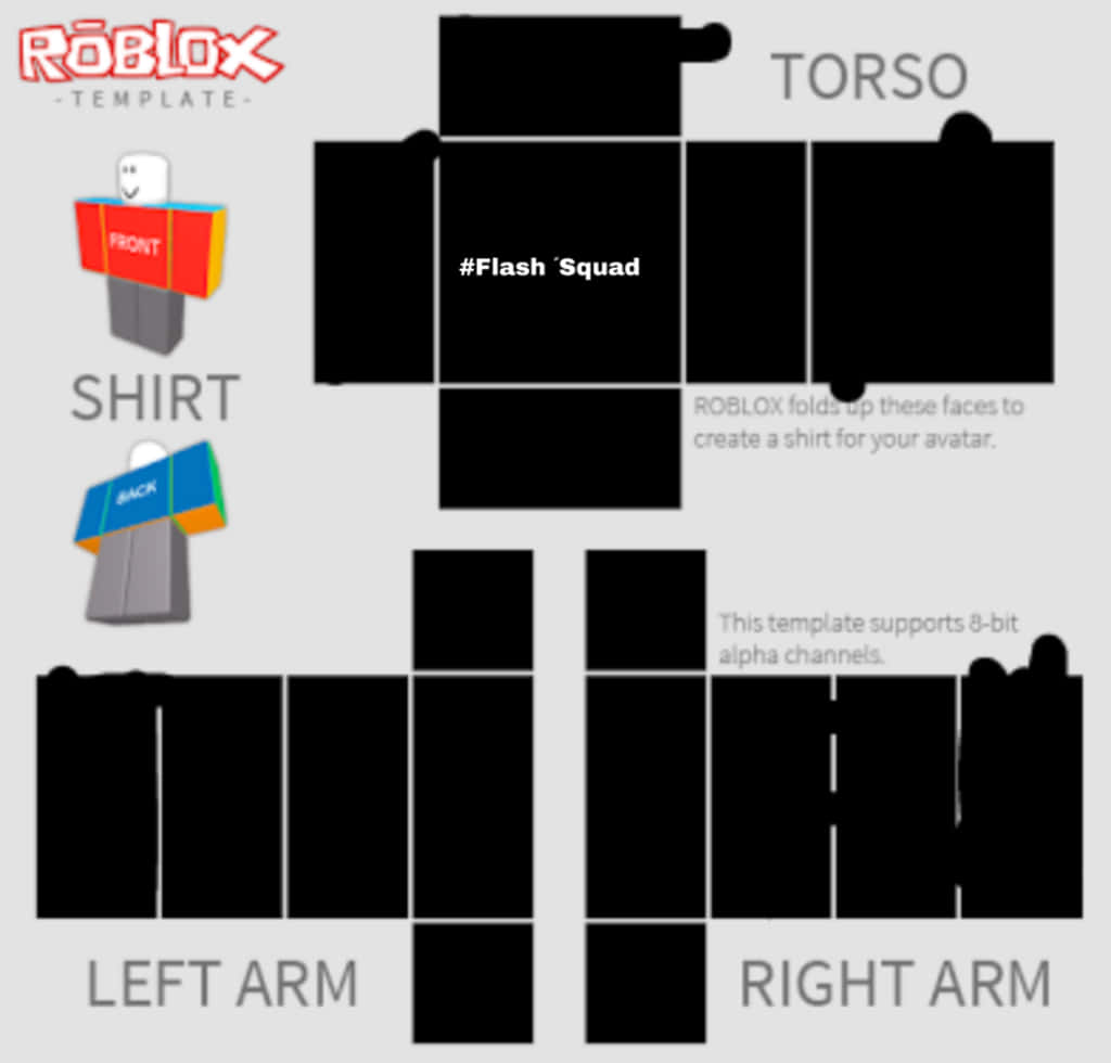 Download Roblox Shirt Template Flash Squad | Wallpapers.com