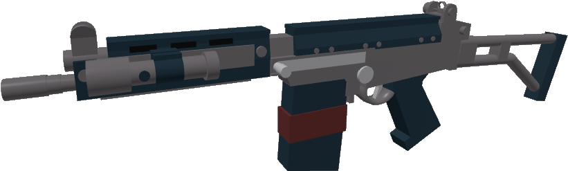 Roblox Styled Virtual Gun Model PNG
