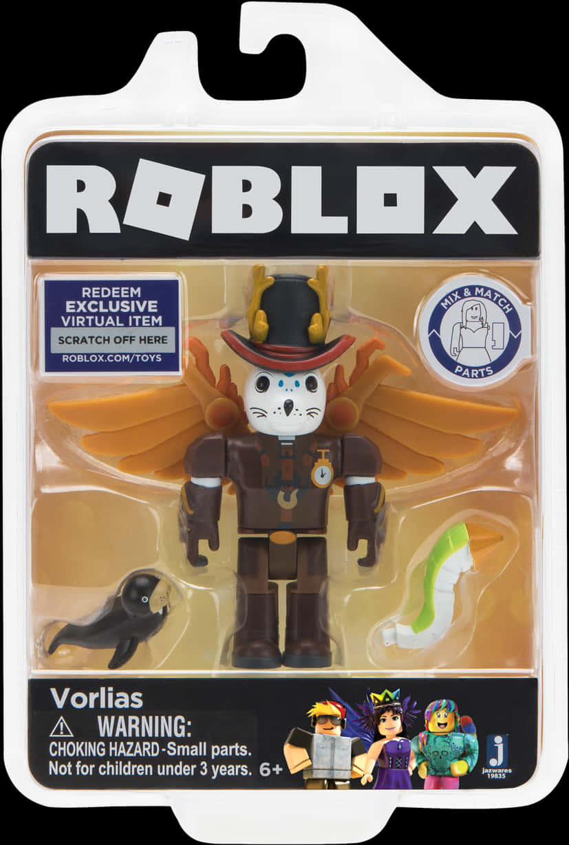 Roblox Vorlias Action Figure Packaging PNG