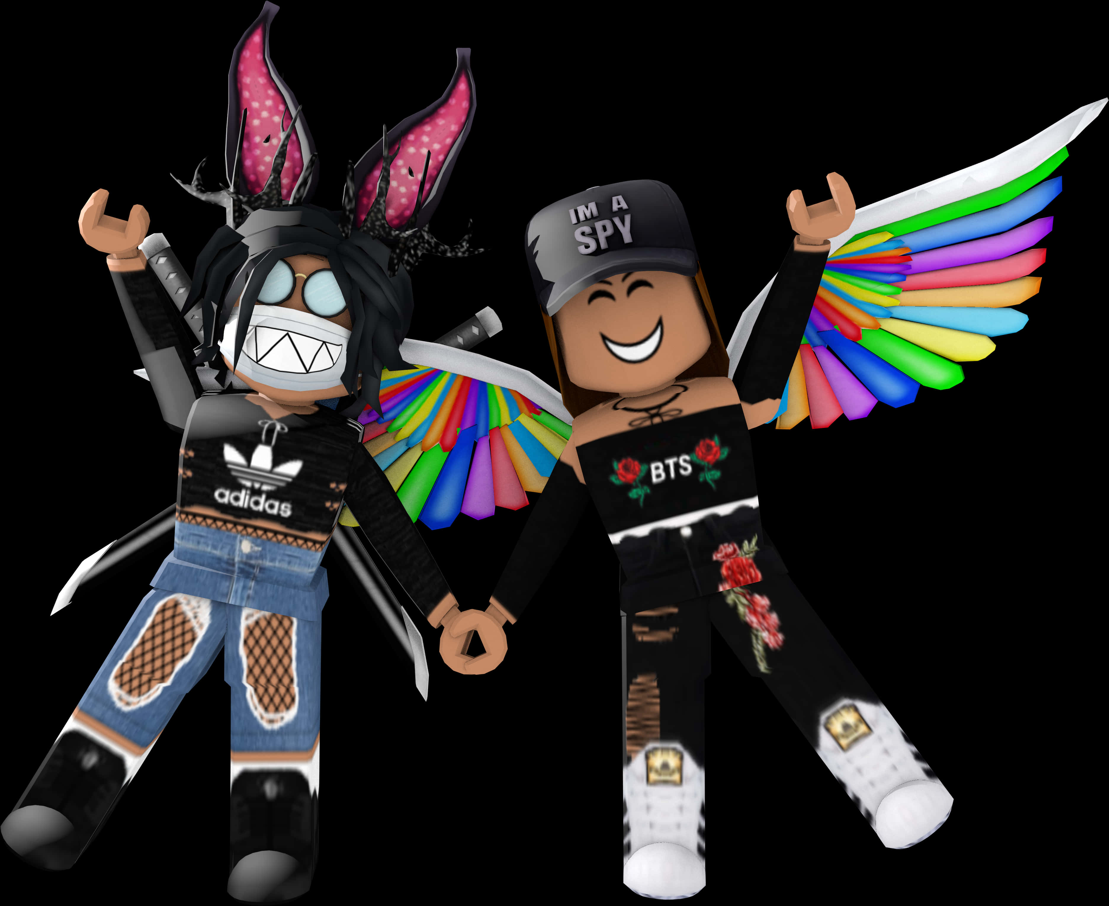 Roblox_ Characters_ Celebration_ Pose PNG