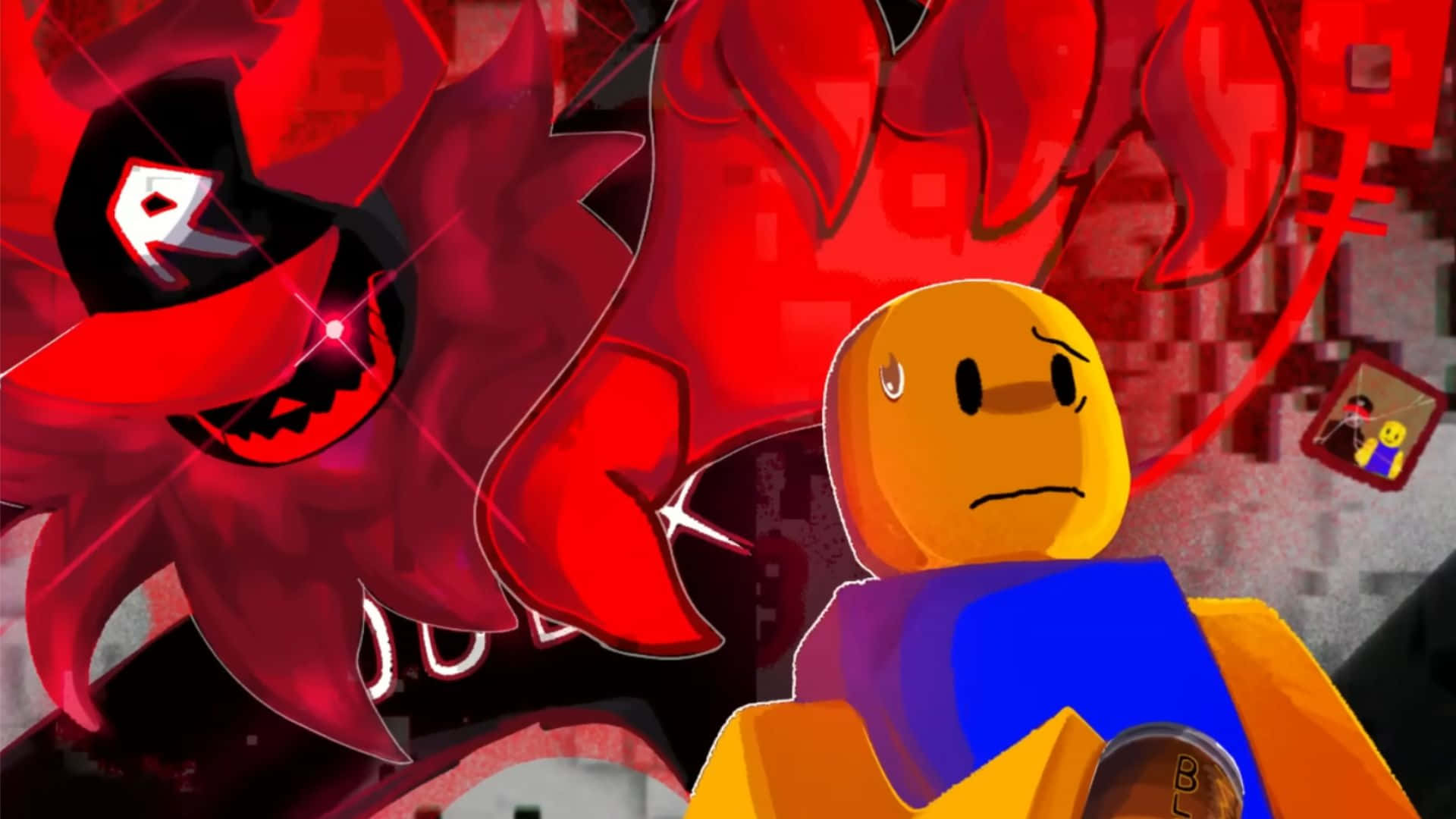 Pengejaran Entitas Jahat Terlupakan Roblox Wallpaper