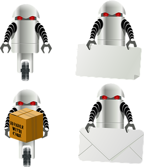 Robot Assistants Variety Tasks PNG