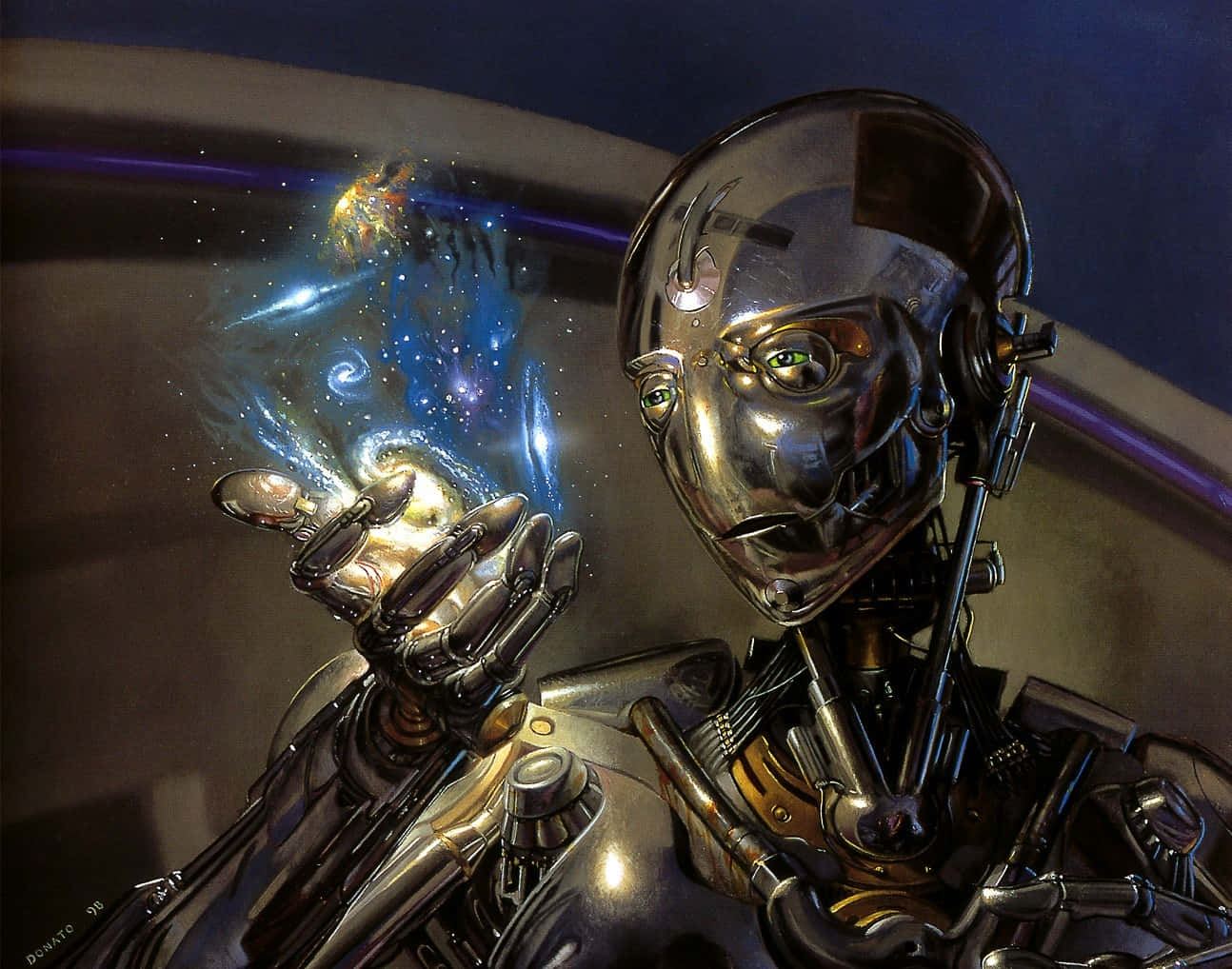 A Robot Holding A Star In Its Hand