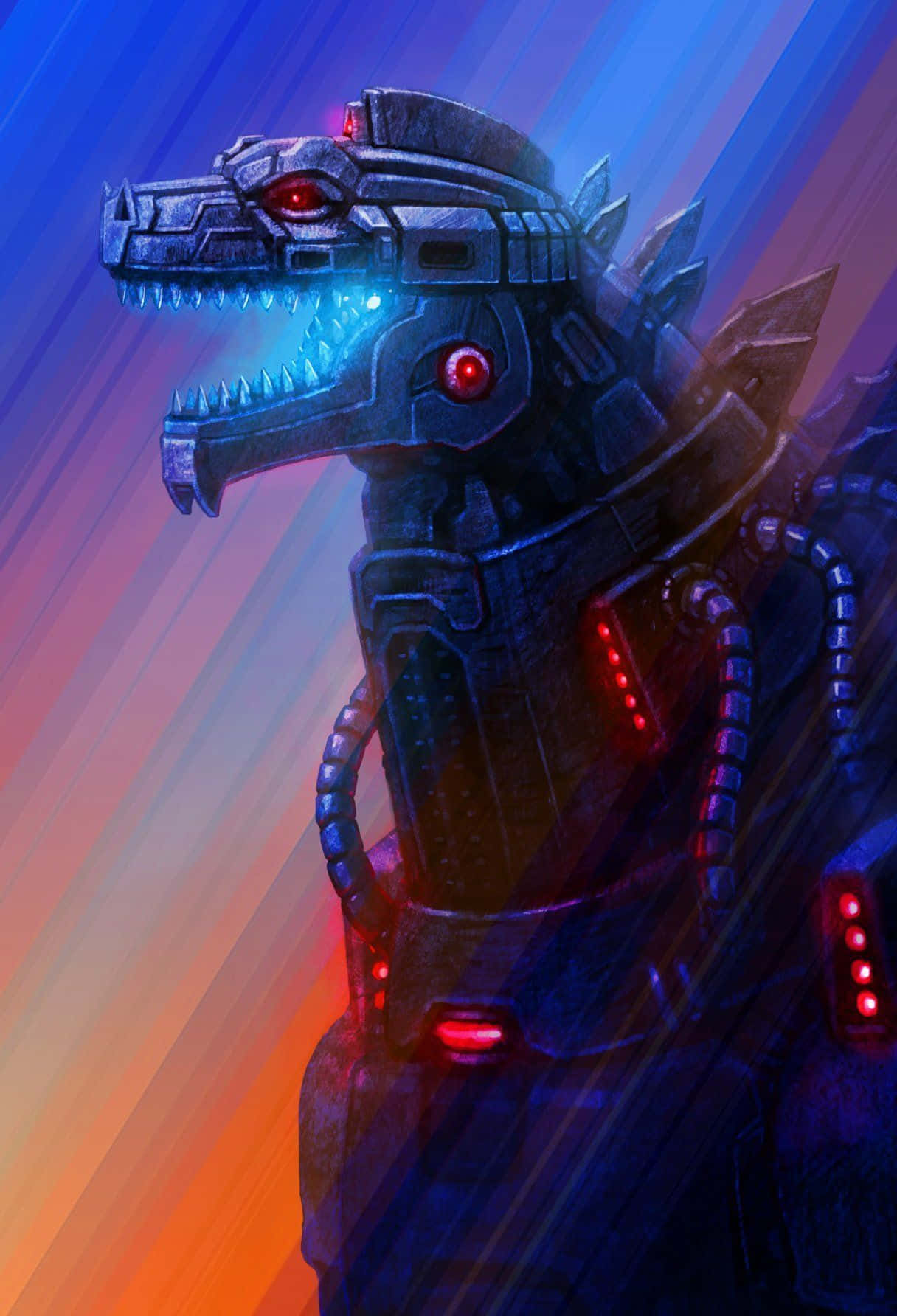 The magnificent Robot Godzilla in action Wallpaper