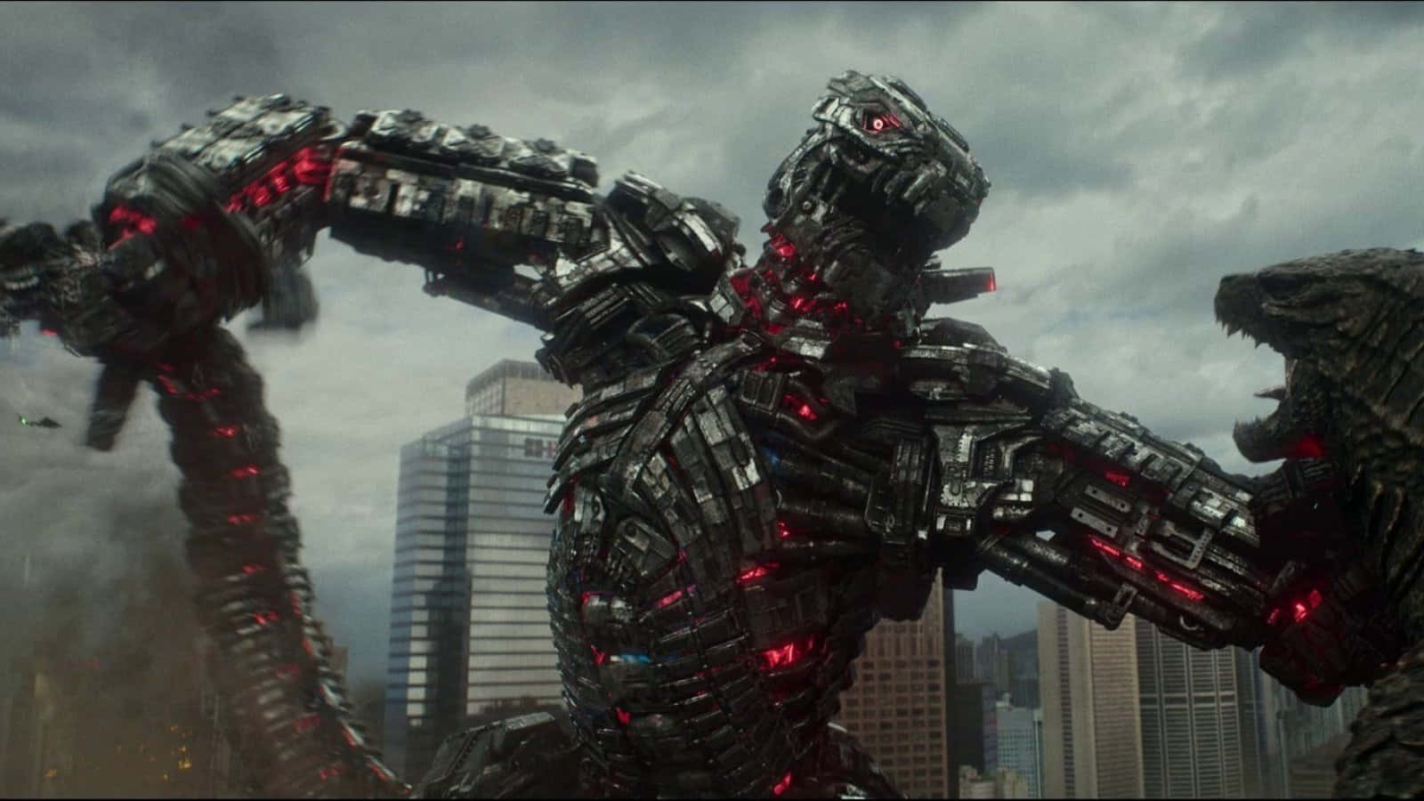 The Fierce Robot Godzilla in Action Wallpaper