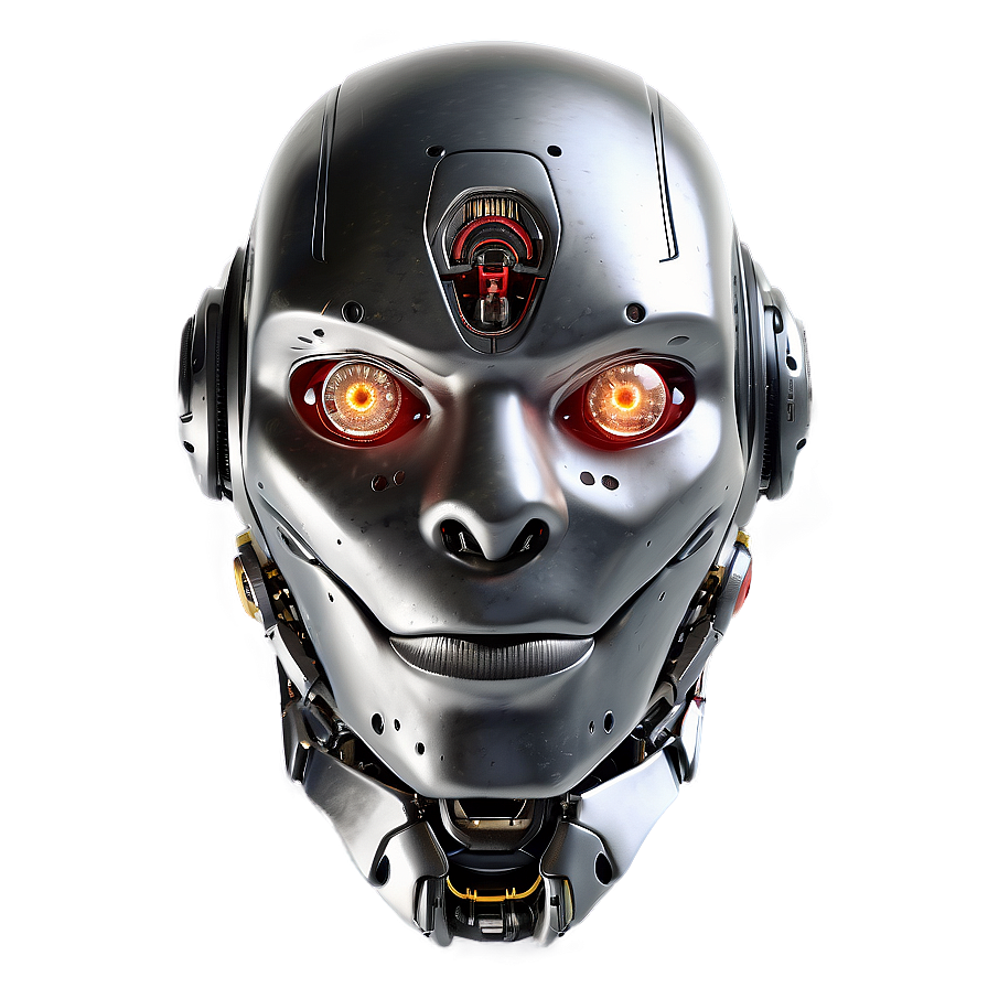 Robot Head Design Png 05242024 PNG