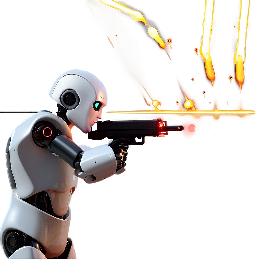 Robot Laser Shoot Png Djw PNG