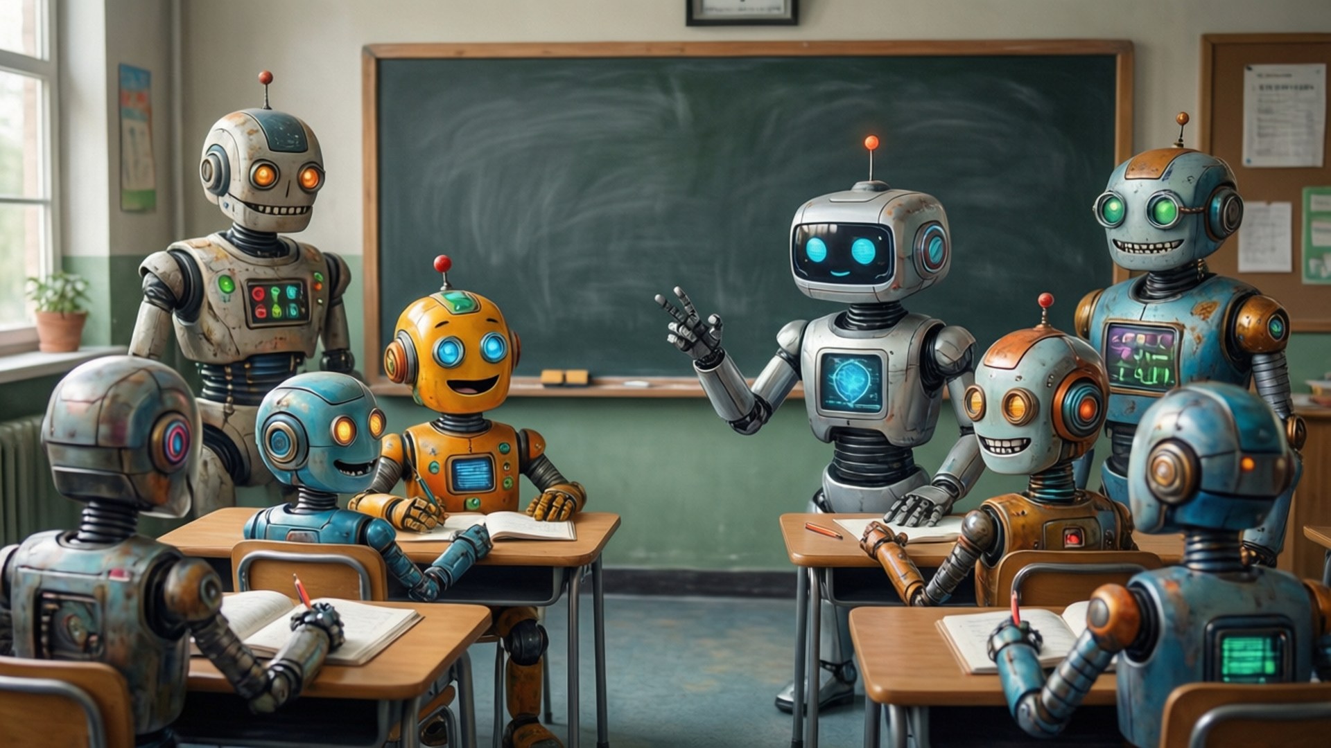 Scuola di Robot Sfondi