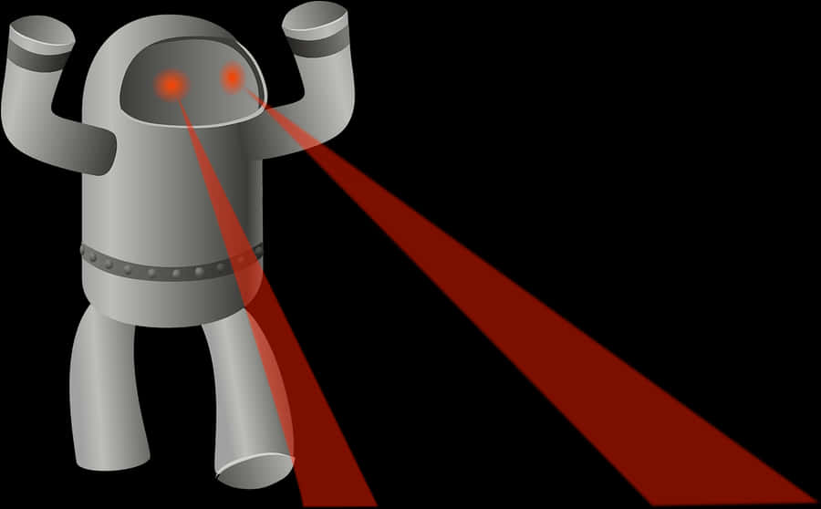 Robot Shooting Lasers PNG