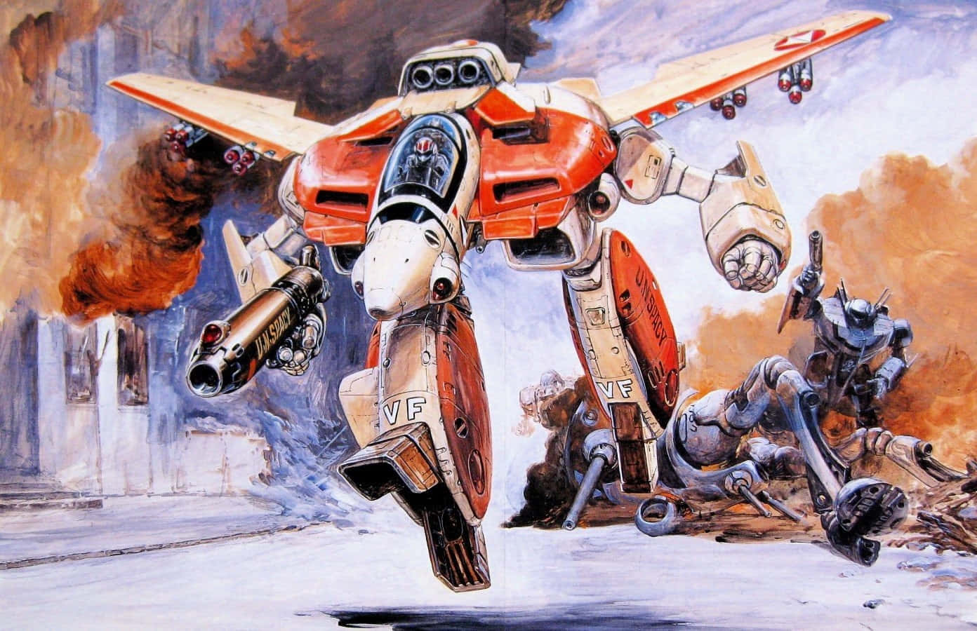 Robotech er et anime-klassiker der stadig er populært i dag. Wallpaper