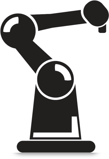 Robotic Arm Silhouette PNG
