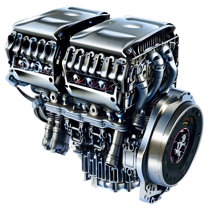 Robotic Car Engine Illustration Png 06132024 PNG