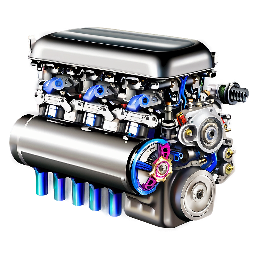 Robotic Car Engine Illustration Png Ukr PNG