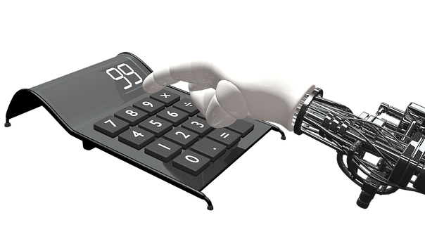 Robotic Hand Using Flexible Calculator PNG