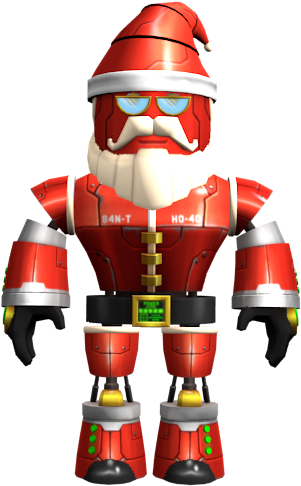 Robotic Santa Claus Avatar Roblox PNG