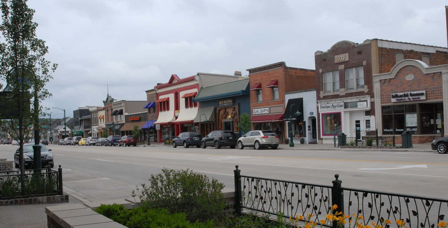 Rochester Downtown Street View Wallpaper