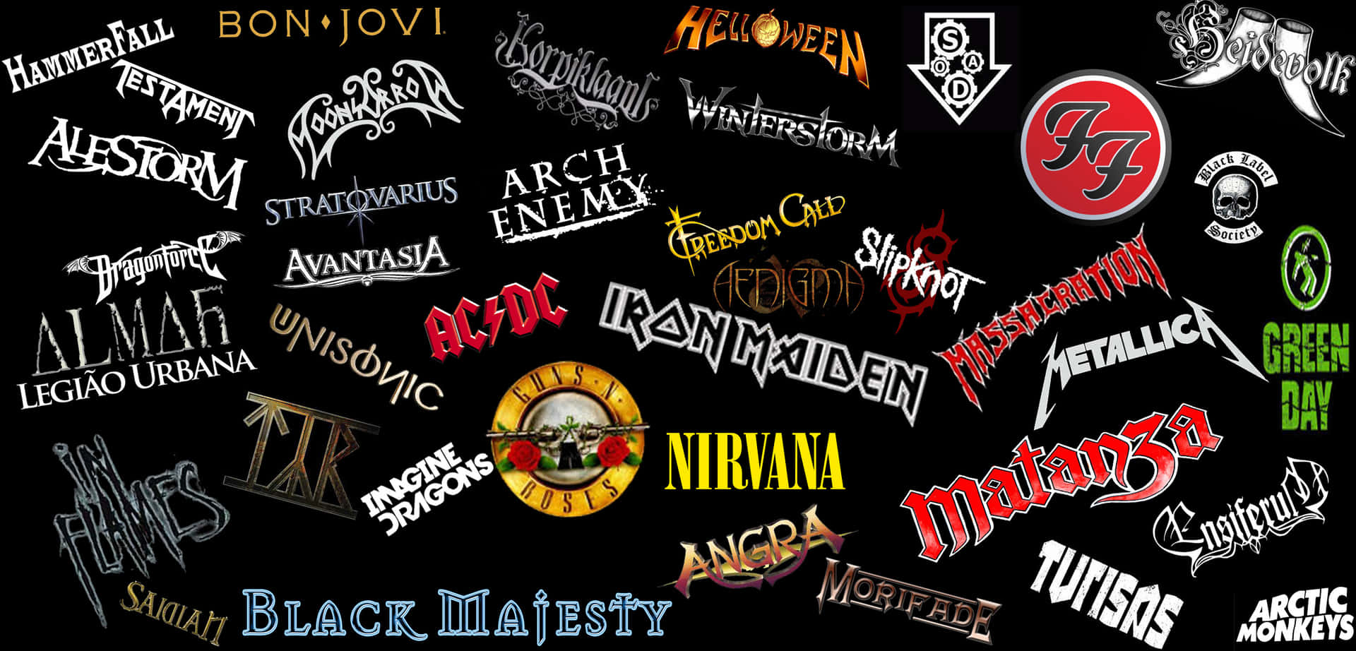 Rock_ Band_ Logos_ Collage.jpg Wallpaper